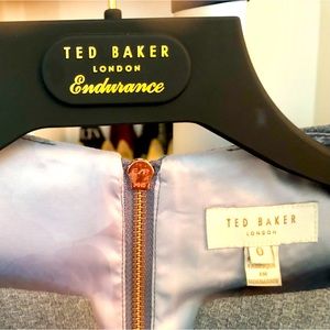 Ted Baker exquisite grey peplum dress.